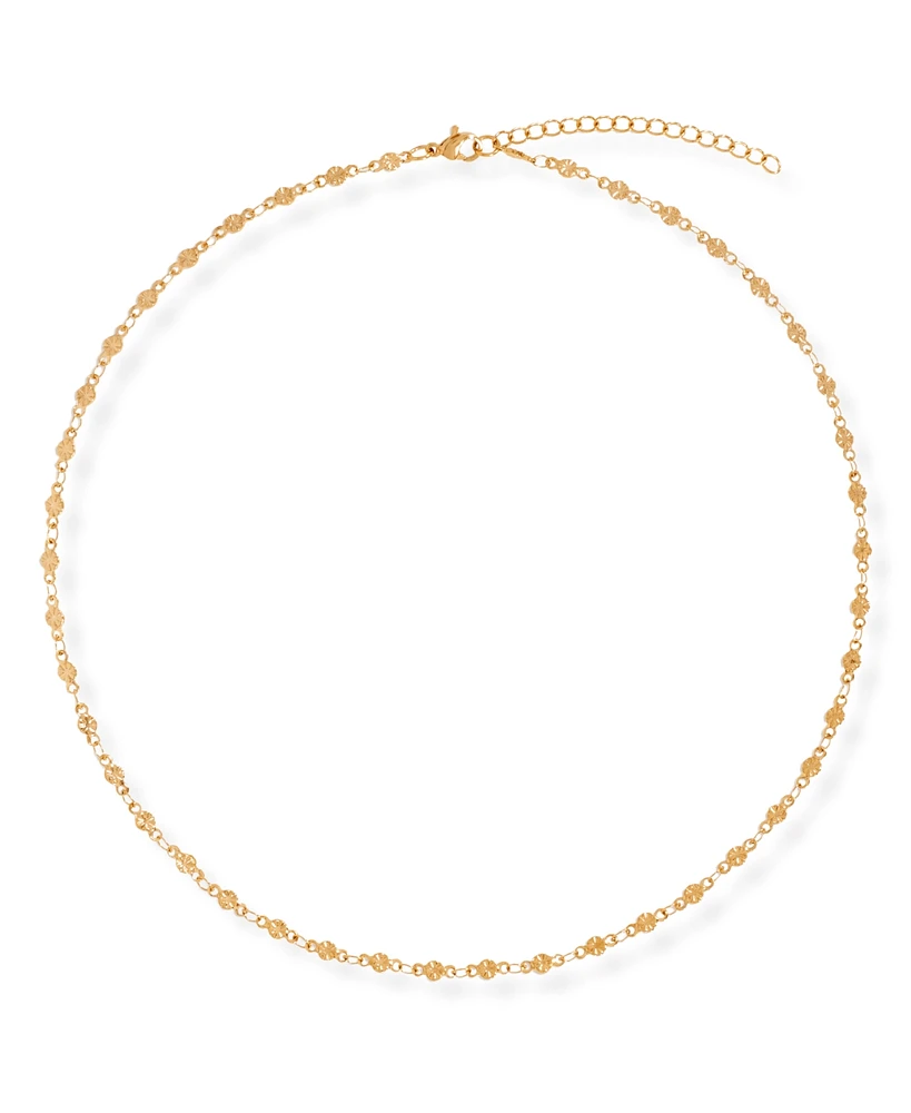 Ellie Vail Garcelle Mini Disc Chain Necklace