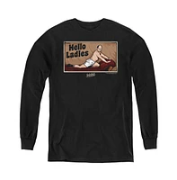 Seinfeld Boys Youth Hello Ladies Long Sleeve Sweatshirt