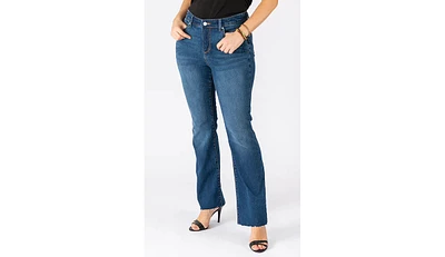 Slink Jeans Plus Size High Rise Bootcut Jeans