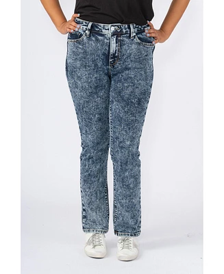 Slink Jeans Plus Size High Rise Straight Jeans