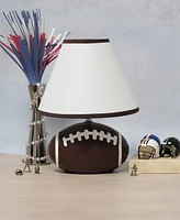 Simple Designs SportsLite 11.5" Tall Athletic Sports Football Base Ceramic Bedside Table Desk Lamp