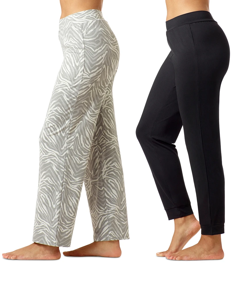 Hue Women's 2-Pk. Pure Comfort Mid-Rise Pajama Pants