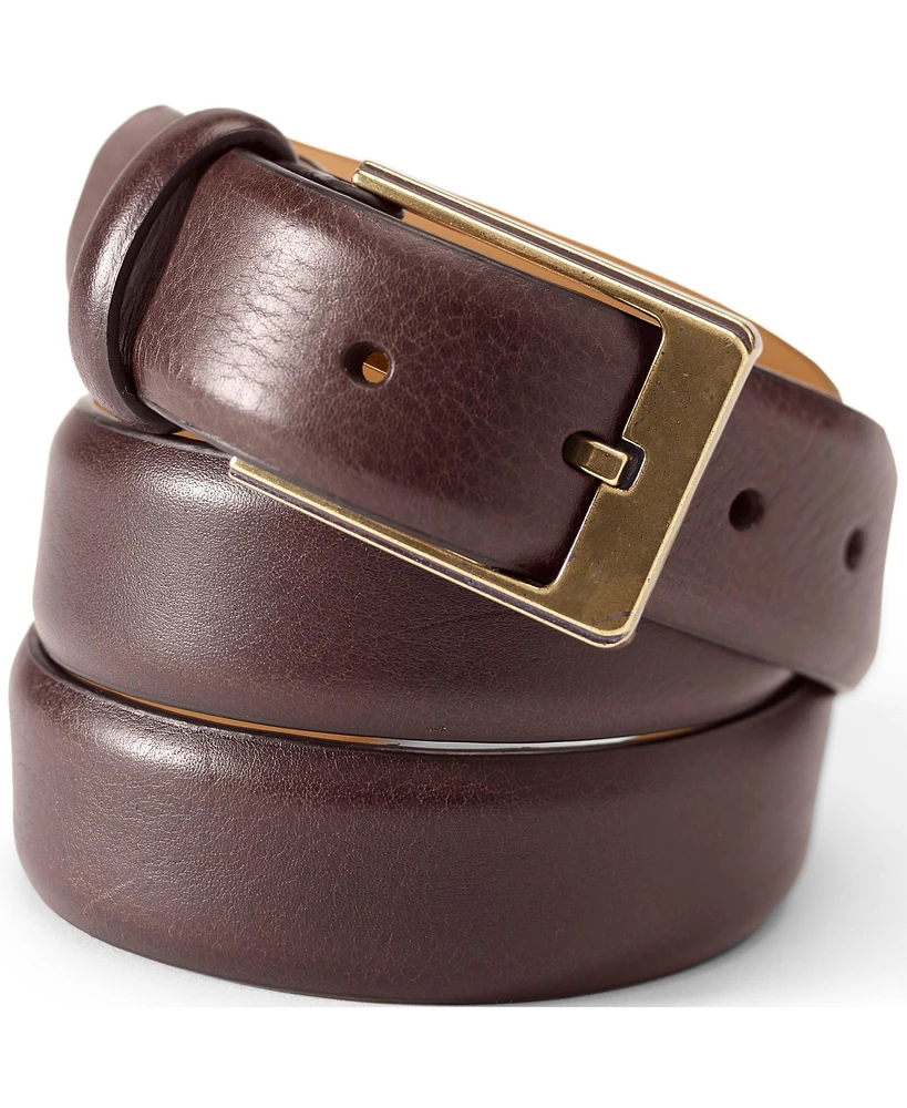 Lands' End Men's Feather Edge Dress Belt