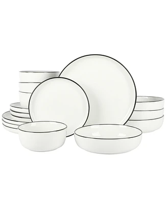 Gibson Home Oslo 16 Piece Dinnerware Set, Service for 4