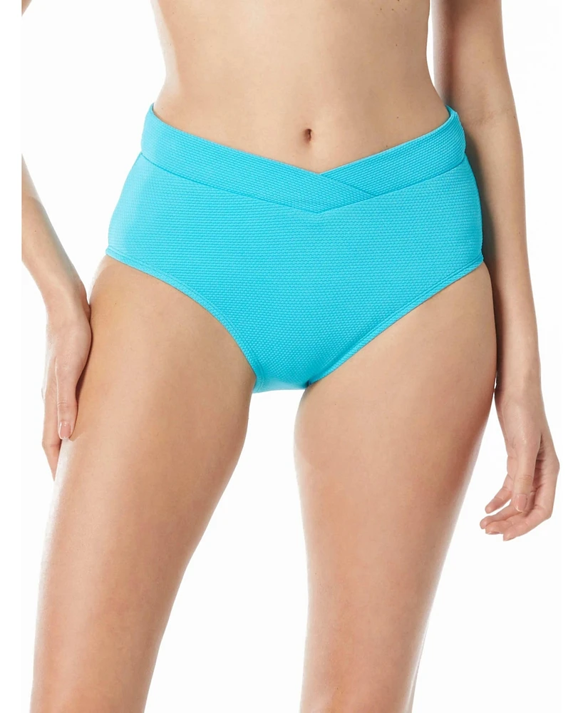 Beach House Women's Swim Letty Crossover Textured Bikini Bottom