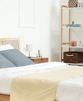 Creekwood Home Nauru 11.81" Traditional Petite Metal Stick Bedside Table Desk Lamp Chrome with Fabric Drum Shade