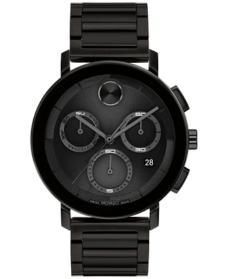 Movado Men's Swiss Chronograph Bold Evolution 2.0 Ion Plated Steel Bracelet Watch 42mm