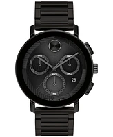 Movado Men's Swiss Chronograph Bold Evolution 2.0 Ion Plated Steel Bracelet Watch 42mm