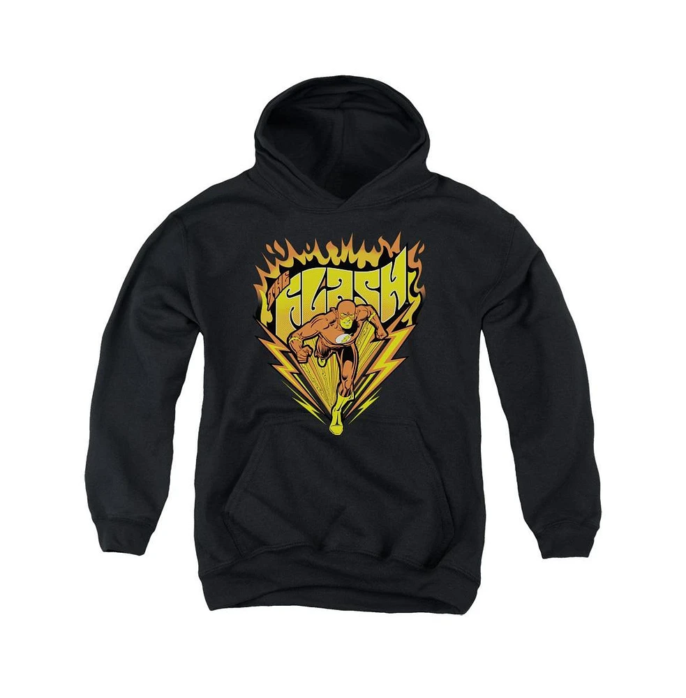 Flash Boys Dc Youth Comics Blazing Speed Pull Over Hoodie / Hooded Sweatshirt