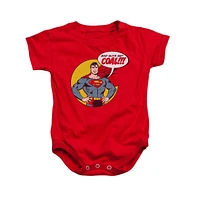 Superman Baby Girls Dc Comics Coal Snapsuit