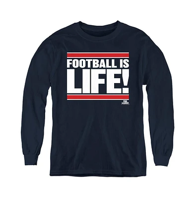 Ted Lasso Youth Football Is Life Long Sleeve Sweatshirt