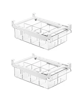 Sorbus Pull Out Fridge Drawer - Attachable Deli Drawer 2 Pack