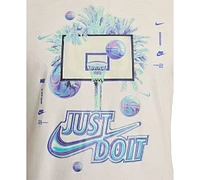 Nike Men's Relaxed-Fit Iridescent Basketball Graphic T-Shirt, Regular & Big Tall