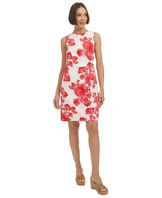 Tommy Hilfiger Women's Sleeveless Floral Sheath Dress