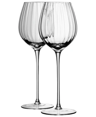 Lsa International Aurelia 15 oz. Optic White Wine Glasses, Set of 2