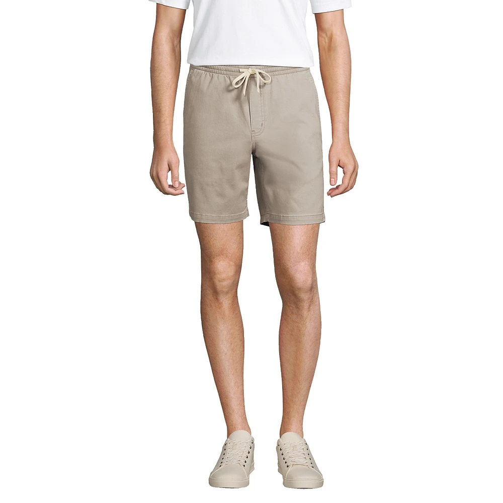 Lands' End Men's 7" Comfort-First Knockabout Pull On Deck Shorts