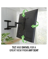 Sanus VODLF125-B2 Premium Outdoor Full-Motion Mount with Corrosion Resistant Coating & Stainless-Steel Hardware for 40"-85" TVs