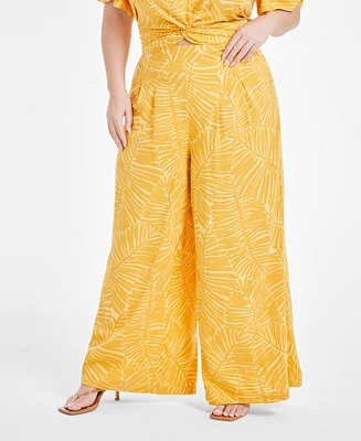 Nina Parker Trendy Plus Wide-Leg Pants, Created for Macy's
