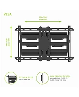Kanto PDX650SG Stainless Steel Full-Motion Dual Stud Outdoor Tv Mount for 37" - 75" TVs