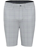 Pga Tour Men's Check Print Performance 8" Golf Shorts