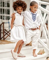 Polo Ralph Lauren Toddler and Little Girls Belted Cotton Oxford Shirtdress