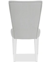 Catriona Striped Upholstered Side Chair, Created for Macy's