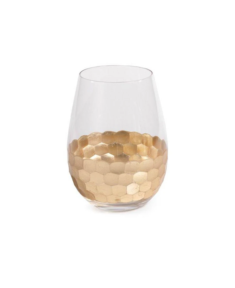American Atelier Daphne Gold Stemless Goblets, Set of 6