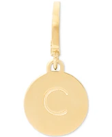 Kate Spade New York Gold-Tone Initial Polished Disc Charm Pendant