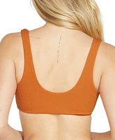 Volcom Juniors' Scoop Neck Cropped Bikini Top