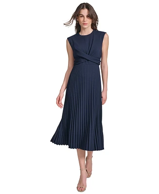Calvin Klein Women's Pleated A-Line Dress