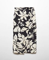 Mango Women's Floral Wrapped Skirt