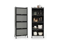 Slickblue 5-Tier Kitchen Baker's Rack with Flip-up Pc Doors