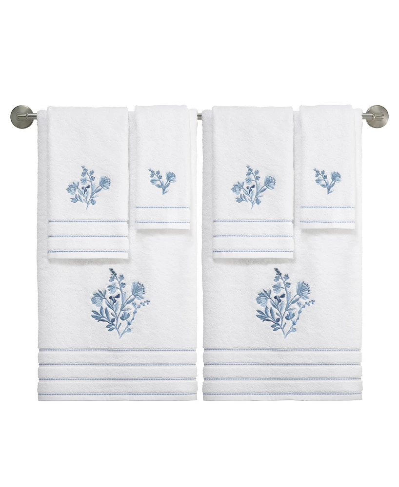 Izod Mystic Floral 2-Pc. Fingertip Towel Set, 11" x 18"