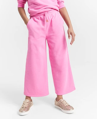 Epic Threads Girls Cropped Wide-Leg French Terry Pants, Created for Macy's