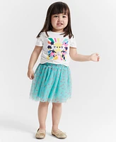 Epic Threads Toddler Girls Doodle Daisy Tulle Skirt, Created for Macy's