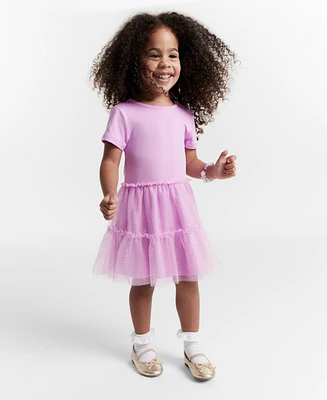 Epic Threads Toddler Girls Glitter Tulle Dress, Created for Macy's