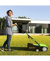 Slickblue 13 Inch 12 Amp Electric Scarifier with Collection Bag and Removable Blades