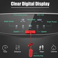 Sugift 3HP Electric Folding Treadmill with Bluetooth Speaker