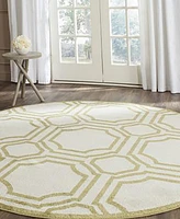 Safavieh Amherst AMT411 Ivory and Light Green 7' x 7' Round Area Rug