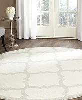 Safavieh Amherst AMT423 Light Gray and Beige 9' x 9' Round Area Rug