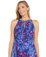 R & M Richards Women's Floral-Print Ruffled Maxi Dress