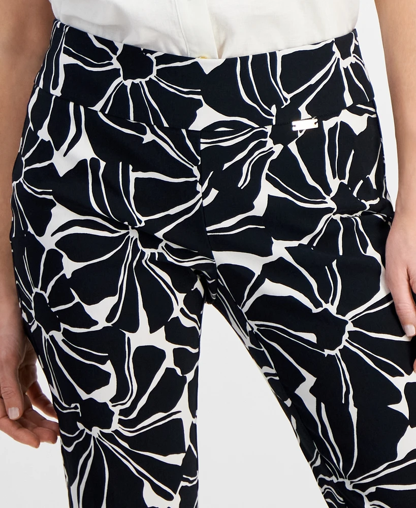 I.n.c. International Concepts Petite Floral-Print Capri Pants, Created for Macy's