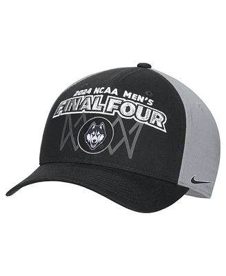 Nike Black UConn Huskies 2024 Ncaa Men's Basketball Tournament March Madness Final Four Regional Champions Locker Room Classic 99Adjustable Hat