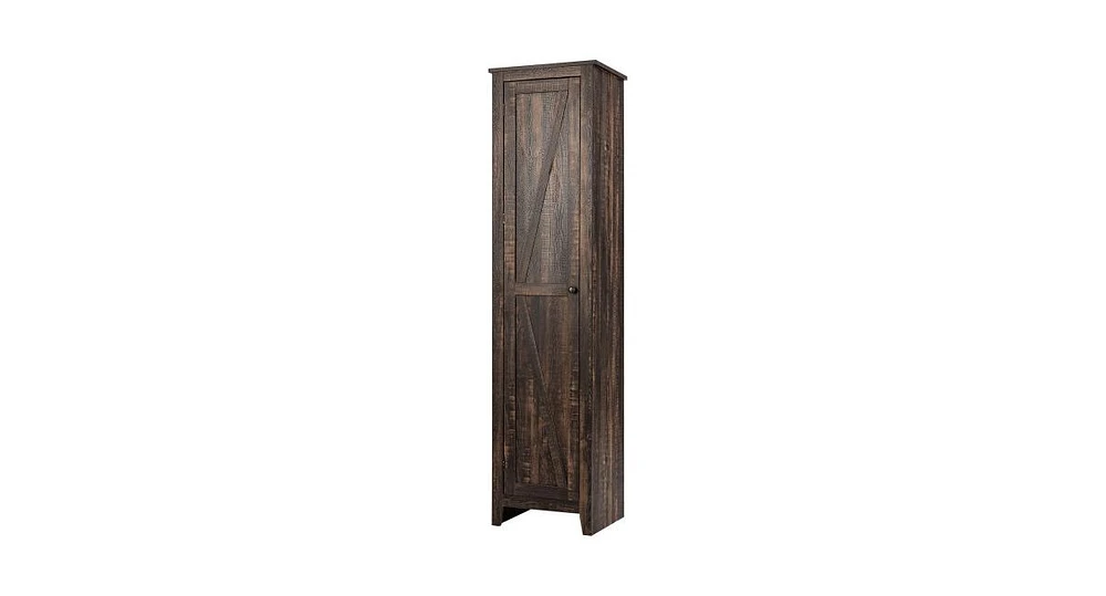 Slickblue Linen Tower Bathroom Storage Cabinet Tall Slim Side Organizer with Shelf