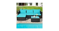 Slickblue 5PCS Patio Sofa Set with Coffee Table