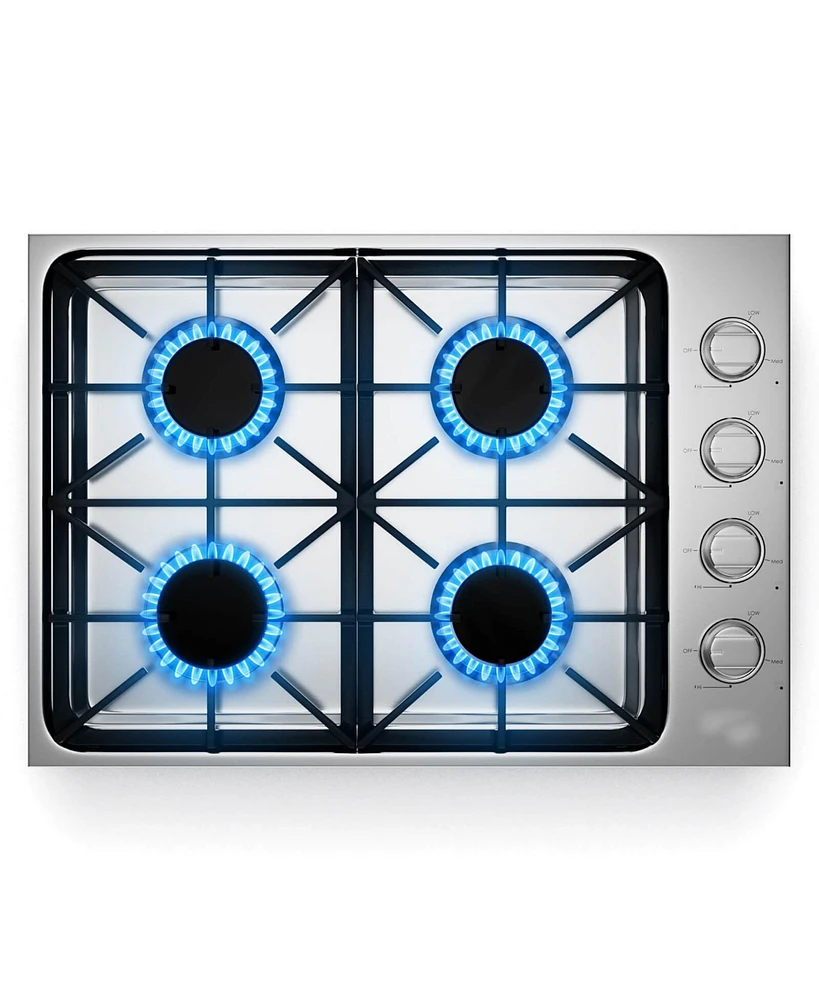 Slickblue Gas Cooktop with 4/6 Powerful Burners and Abs Knobs