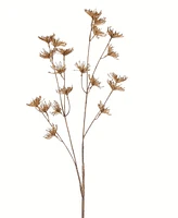 Vickerman 26" Artificial Beige Anne Lace Spray. Includes 4 sprays per pack.