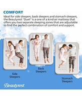 Beautyrest Duet 18" Queen Inflatable Air Mattress with Built-in Pump, Queen