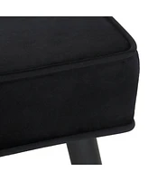 WestinTrends Velvet Tufted Bedroom Bench for Living Room & Entryway