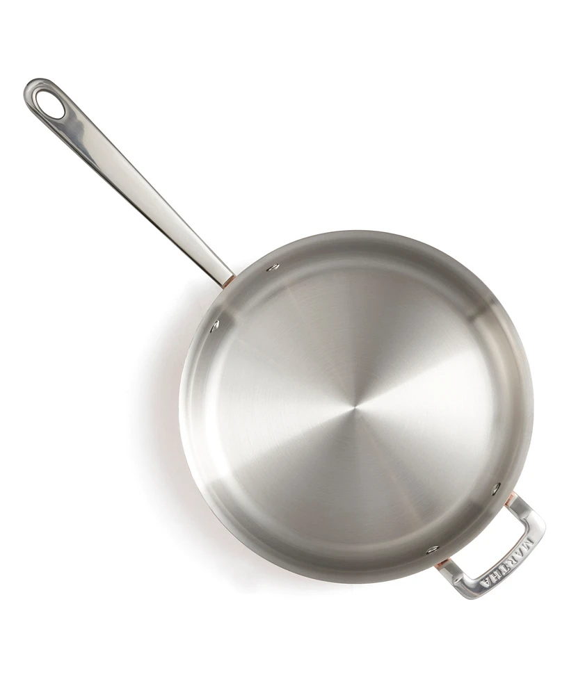 Martha by Martha Stewart Stainless Steel 3.5 Qt Straight Sided Saute Pan with Lid